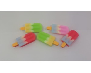 APLIQUE PICOLE EM RESINA DEGRADE KIT/ C 6UN