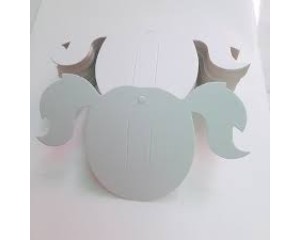 EMBALAGEM C/ 100 UN TAG CABEÇA DE BONECA P/LAÇOS