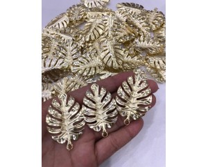 PINGENTE COSTELA DE ADÃO EM METAL KIT C/ 3 UN