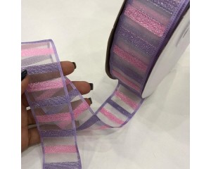 FITA ORGANZA LISTRAS 1 METRO