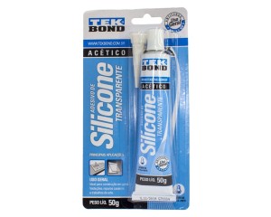 ADESIVO DE SILICONE TRANSPARENTE TEK BOND 50 G