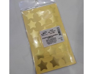 ETIQUETA ADESIVA ESTRELA OURO