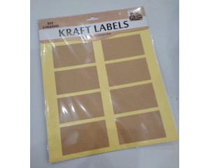 ETIQUETA CHALKBOARD KRAFT C/ 8 UN