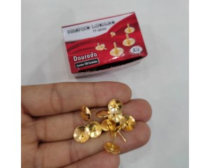 PERCEVEJO LATONADO DOURADO 100 UNIDADES KIT