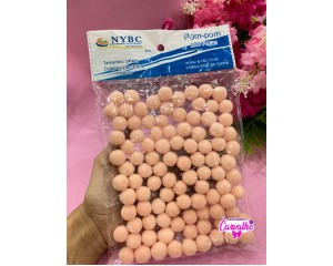 POMPOM 14MM COM 100 UNIDADES