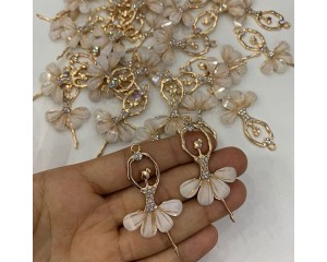 APLIQUE BAILARINA EM METAL (PCT C/ 2 UN)