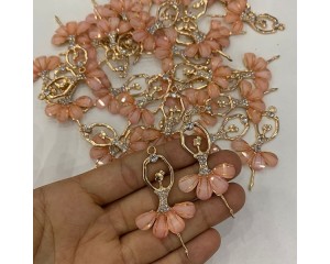 APLIQUE BAILARINA EM METAL (PCT C/ 2 UN)