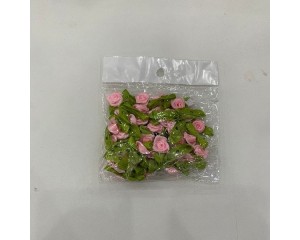 FLOR ROCOCO COM FOLHA 2.5 CM (PCT C/ 50 UN)