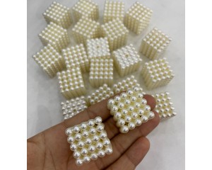 PE DE BANDEJA QUADRADO PEROLADO 3X3 CM (PCT C/ 4 UN)