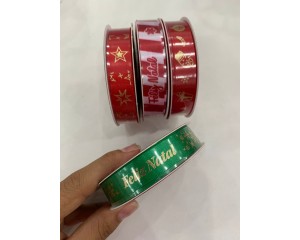 FITA CETIM NATALINA 15MM COM 10M