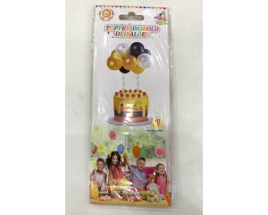 TOPPER DE BOLO DE BALOES 10 PEÇAS