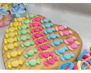 APLIQUES BALAS EM RESINA SORTIDAS PCT C/ 12 UNIDADES