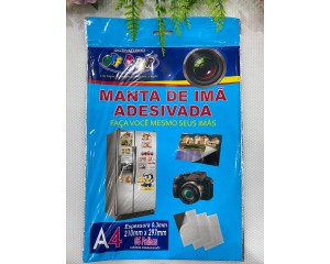MANTA DE IMA ADESIVADA A4 0.3 MM COM 5 FOLHAS OFF PAPER